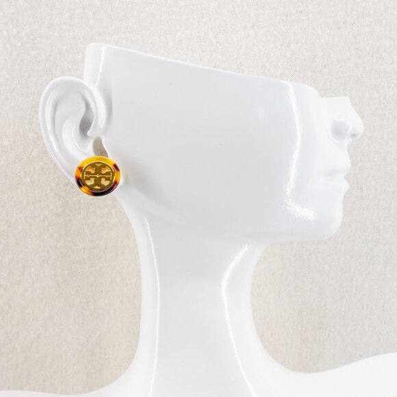 Tory Burch Women's Miller Stud Earrings Gold OS - Picture 9 of 9